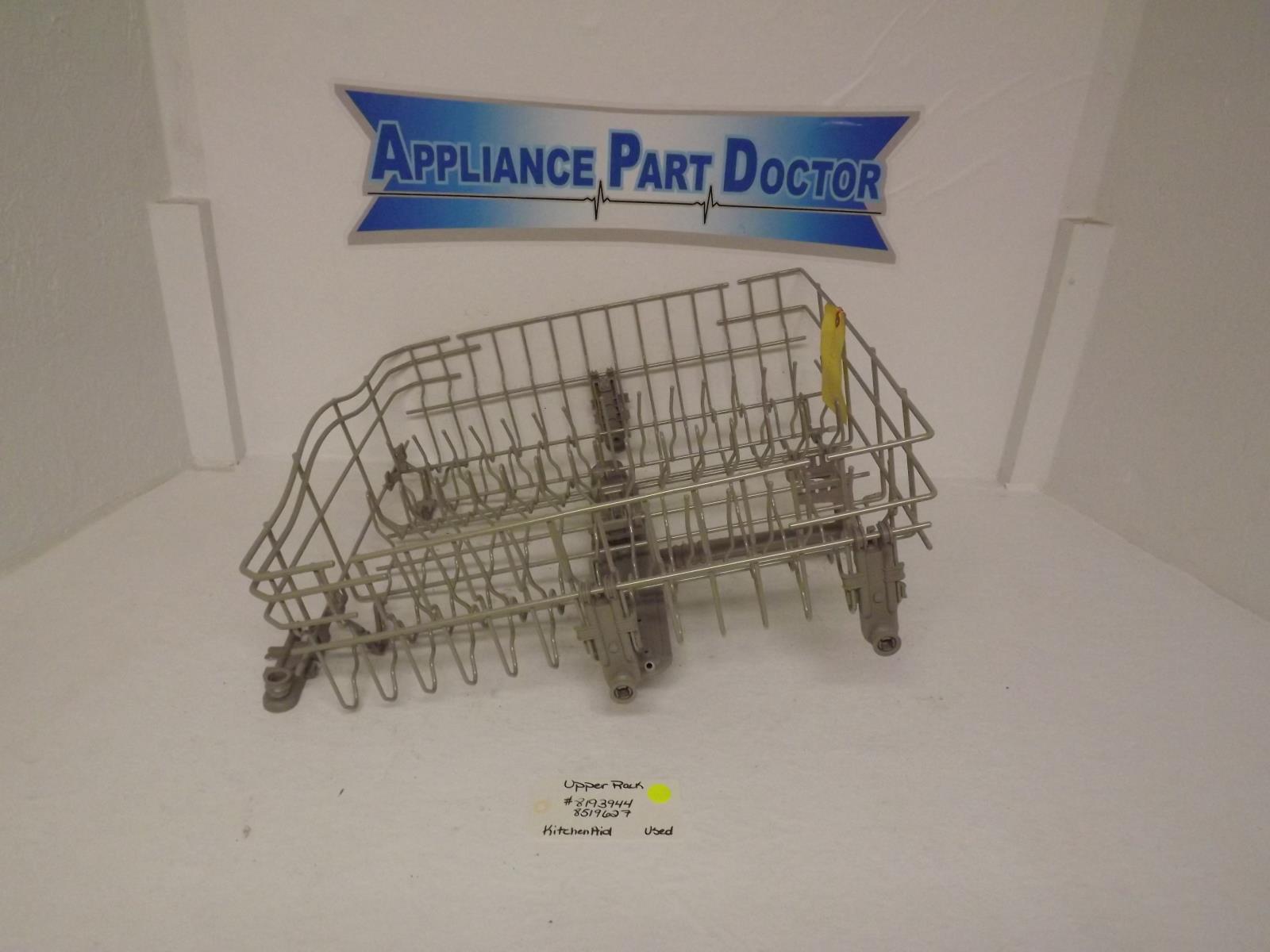 KitchenAid Dishwasher 8193944 8519627 Upper Rack Used KitchenAid Dishwasher 8193944 8519627 Upper Rack Used